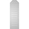 Ekena Millwork Octagonal Top Surface Mount PVC Gable Vent w/ 2"W x 1-1/2"P Brickmould Frame, 12"W x 38"H GVPOT12X3802SF - alternate 5
